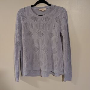 Loft Women's Light GrKnit Top